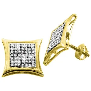 0.4 Carat 14K Solid Yellow Gold Stud Earrings Natural Diamond