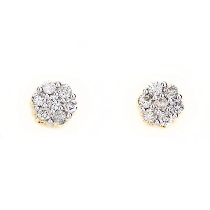 0.76CT Gold Diamond Earrings