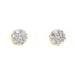 0.76CT Gold Diamond Earrings