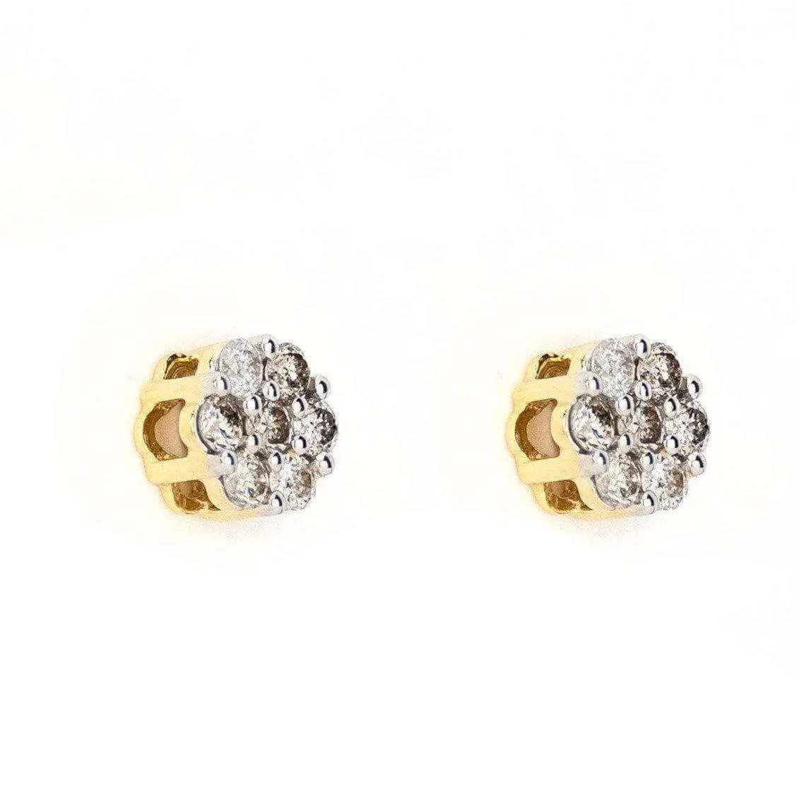 0.76CT Gold Diamond Earrings