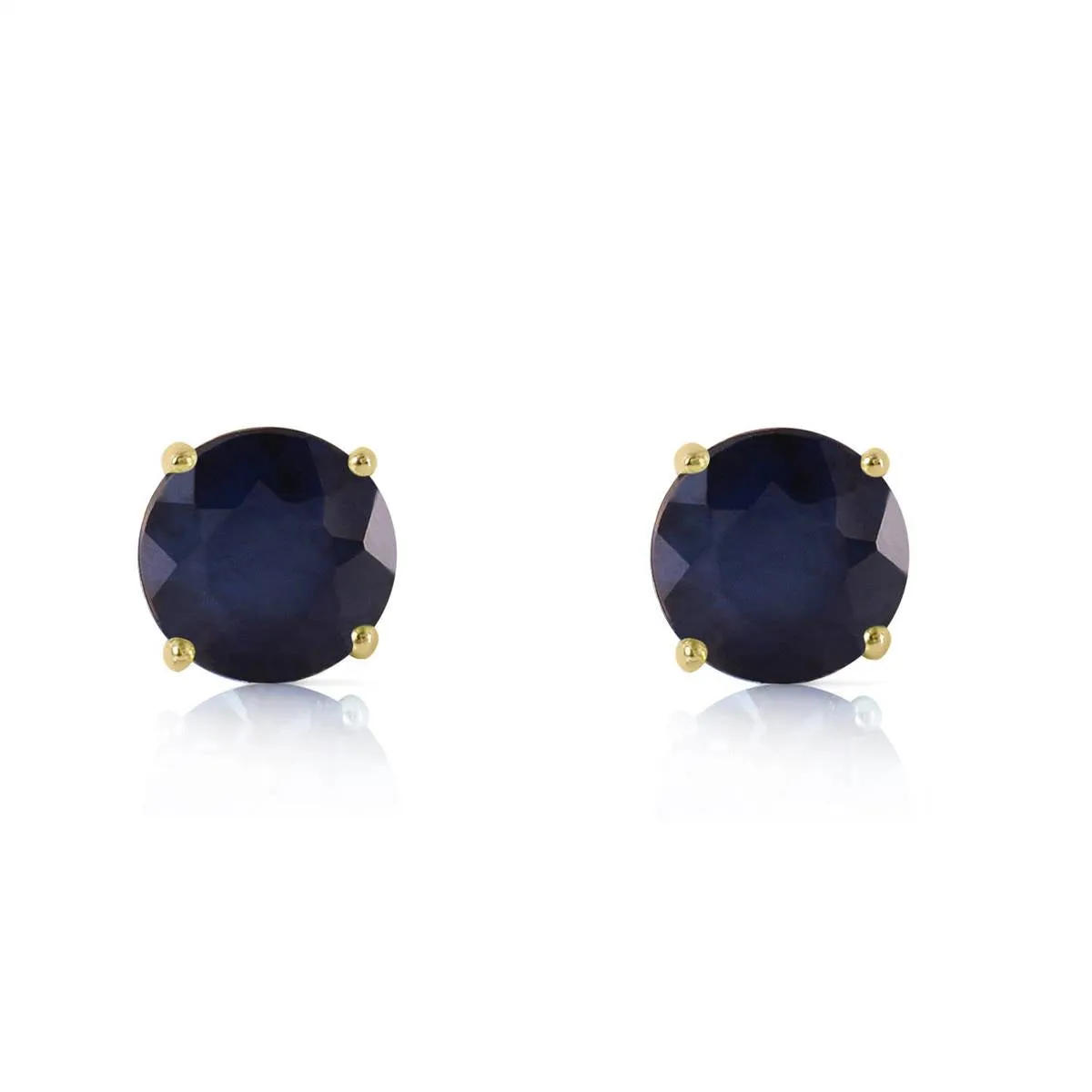 0.95 Carat 14K Solid Yellow Gold Don't Bargain Love Sapphire Earrings