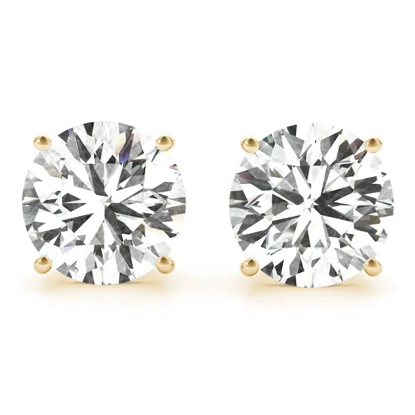 14k Stud Diamond Earring 2.00ct Diamonds