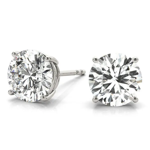 14k Stud Diamond Earring 2.00ct Diamonds