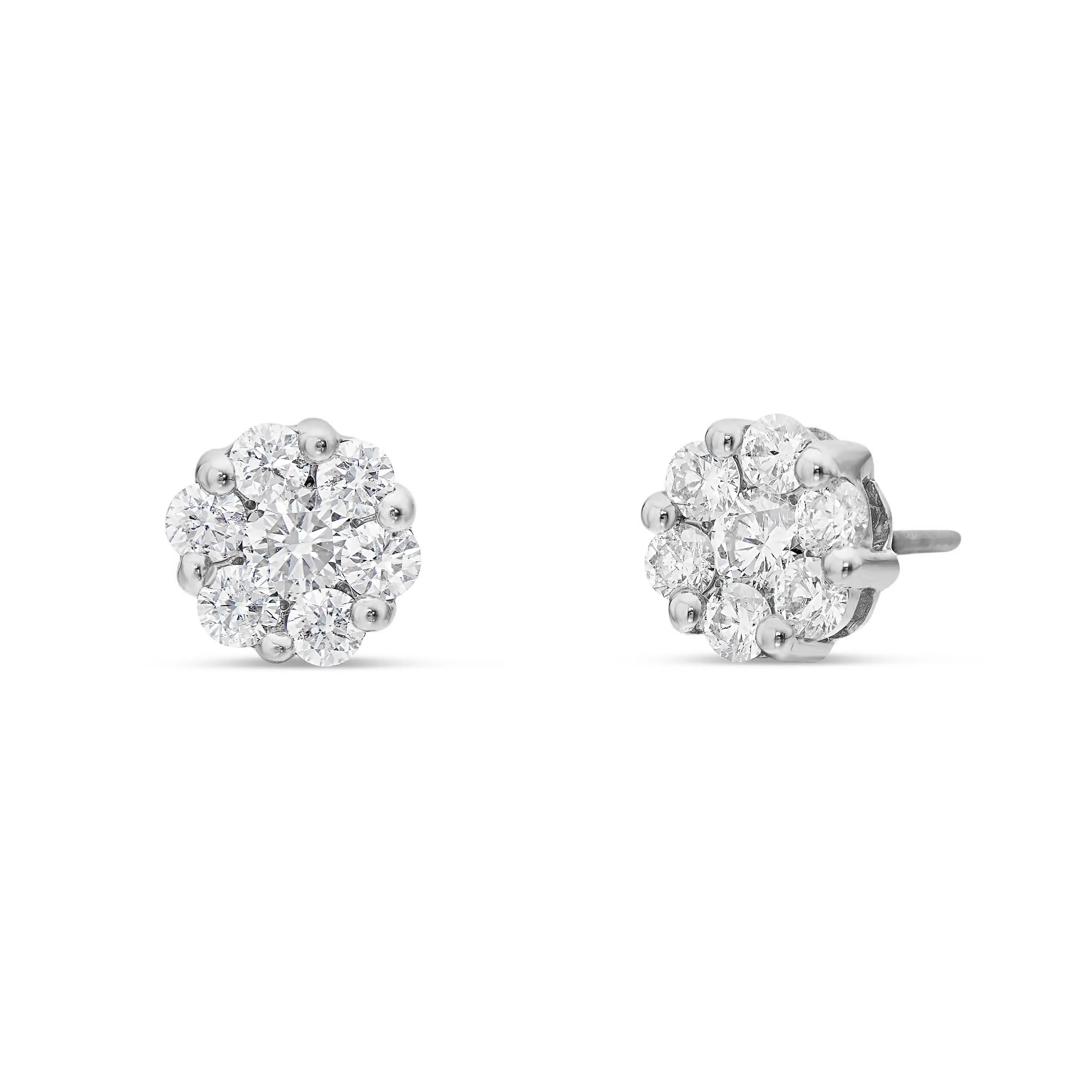 14k White Gold .35ct Diamond Stud Earrings