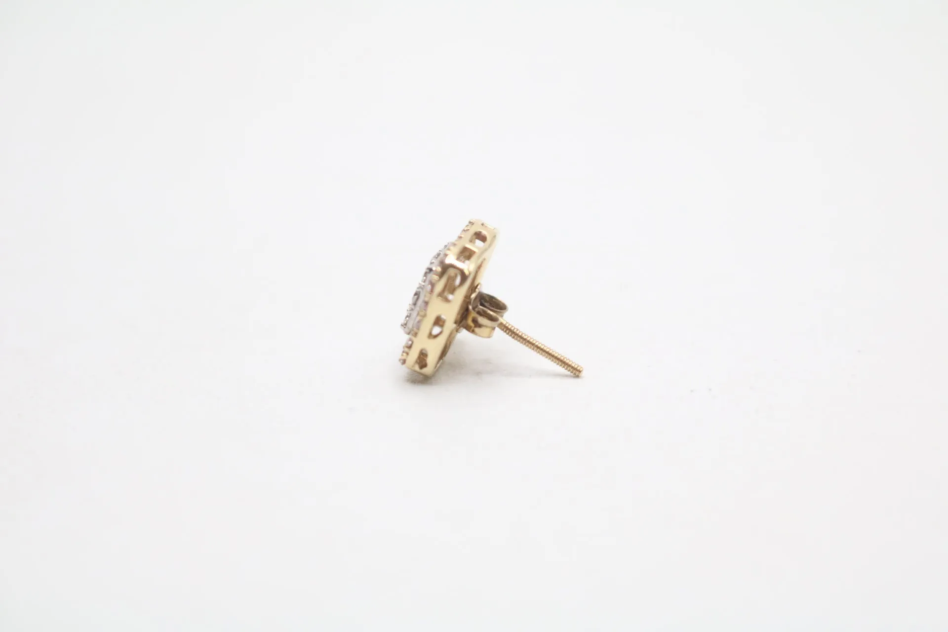 14K Yellow Gold Diamond Earring (0.38 CTW)