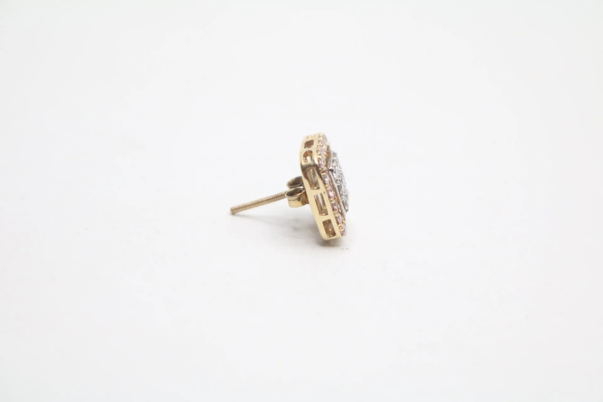 14K Yellow Gold Diamond Earring (0.38 CTW)