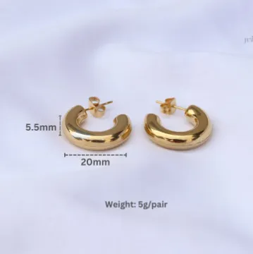 18K Gold-Filled Open Hoop Earrings