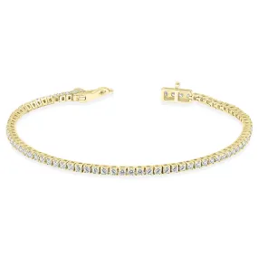 2 Carat Tw Diamond Tennis Bracelet In 14K Yellow Gold