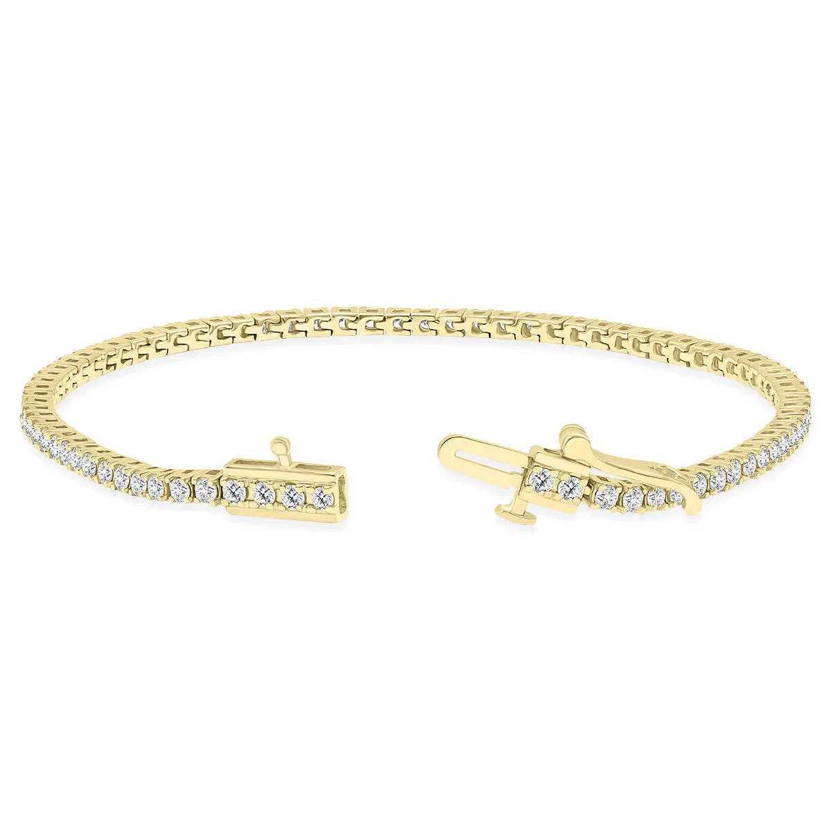 2 Carat Tw Diamond Tennis Bracelet In 14K Yellow Gold