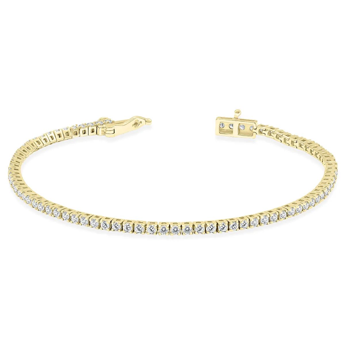 2 Carat Tw Diamond Tennis Bracelet In 14K Yellow Gold