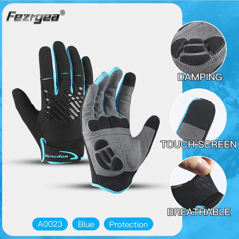 2023 Mountain Bike Touch Screen Cycling Gloves Breathable Shock Absorption Sports Fitness Spring Summer Riding Gloves