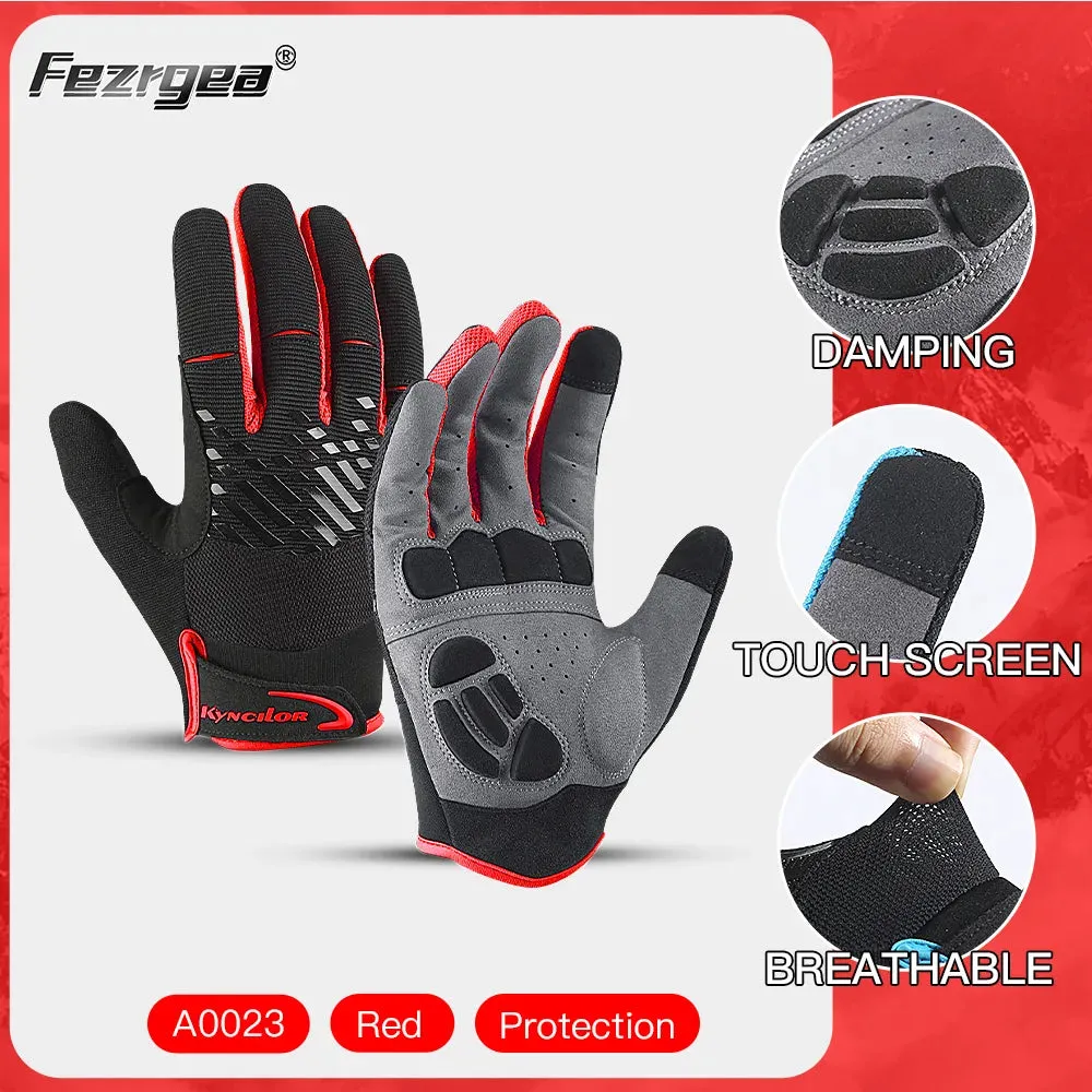 2023 Mountain Bike Touch Screen Cycling Gloves Breathable Shock Absorption Sports Fitness Spring Summer Riding Gloves