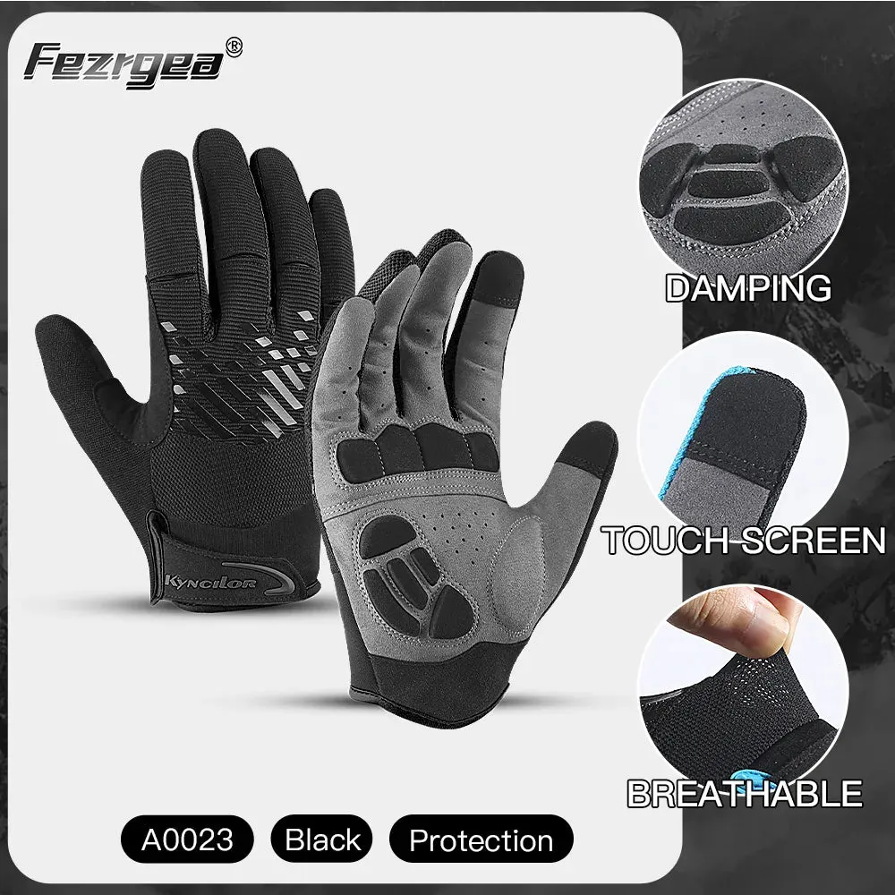 2023 Mountain Bike Touch Screen Cycling Gloves Breathable Shock Absorption Sports Fitness Spring Summer Riding Gloves