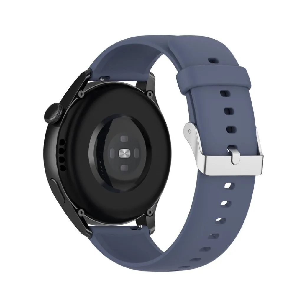 22mm sporty silicone watch strap for Huawei watch - Blue Gray