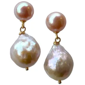 311-02-G | THE KATE EARRING (PINK ON GOLD)