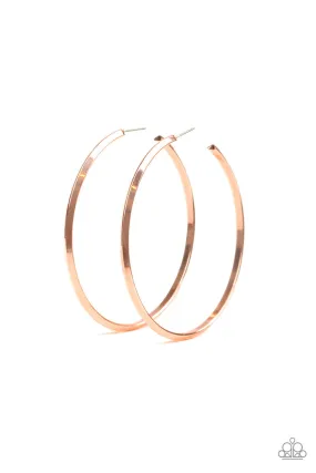 5th Avenue Attitude Copper Paparazzi Earrings