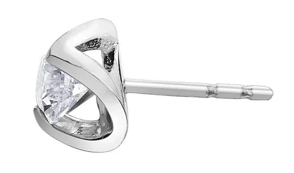 9ct White Gold 0.40ct Diamond Stud Earrings