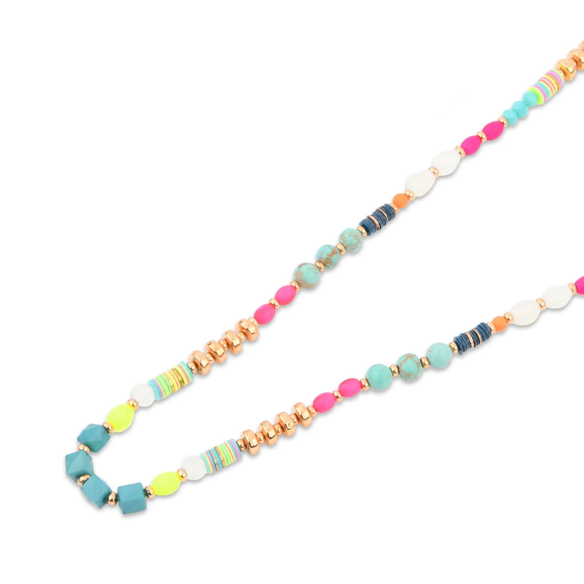 Accessorize London Women's Bright Long Beaded Necklace