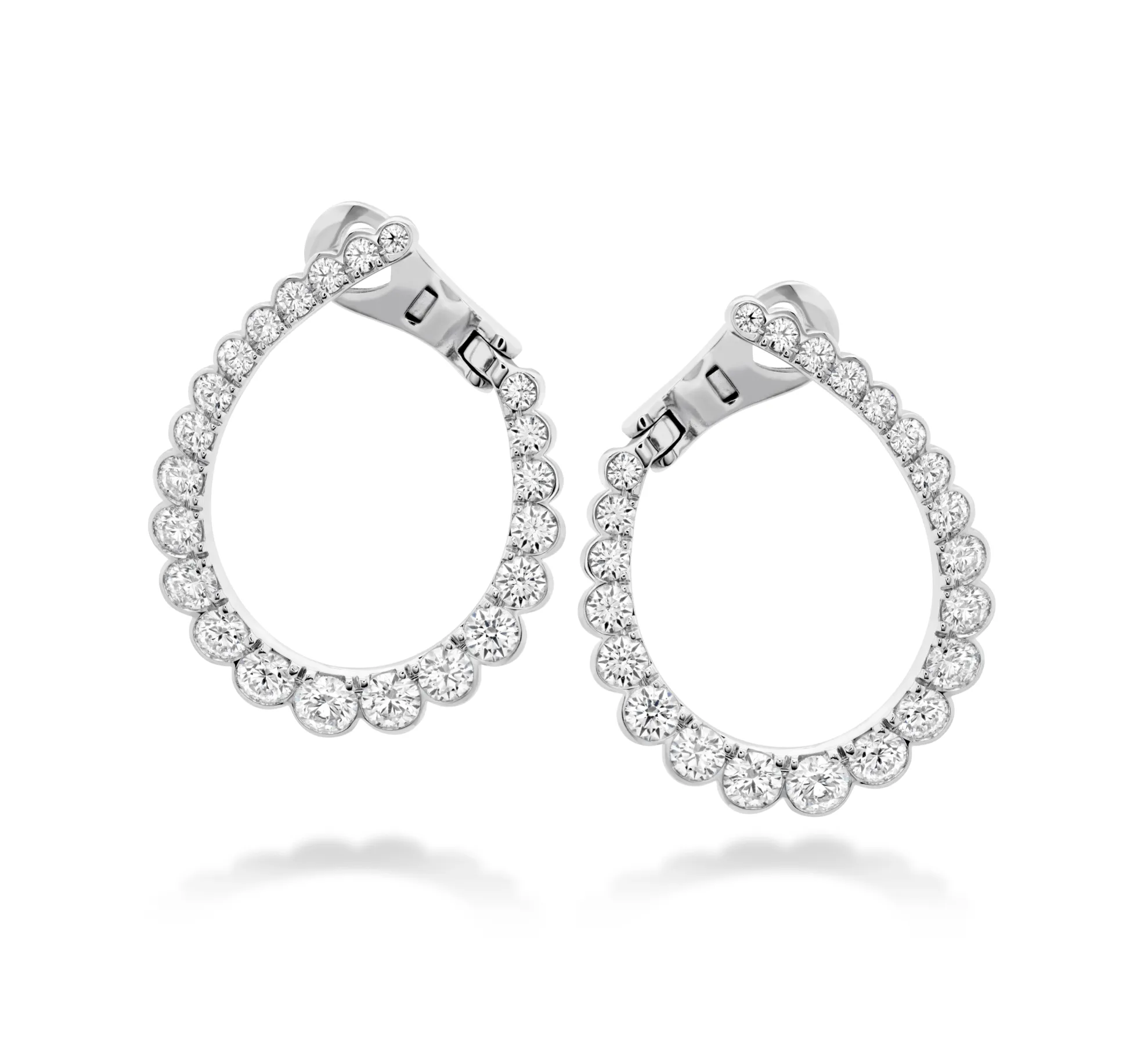 Aerial Regal Diamond Hoops (large)