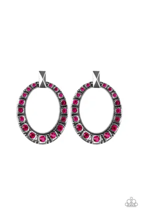 All for GLOW Pink Paparazzi Earrings