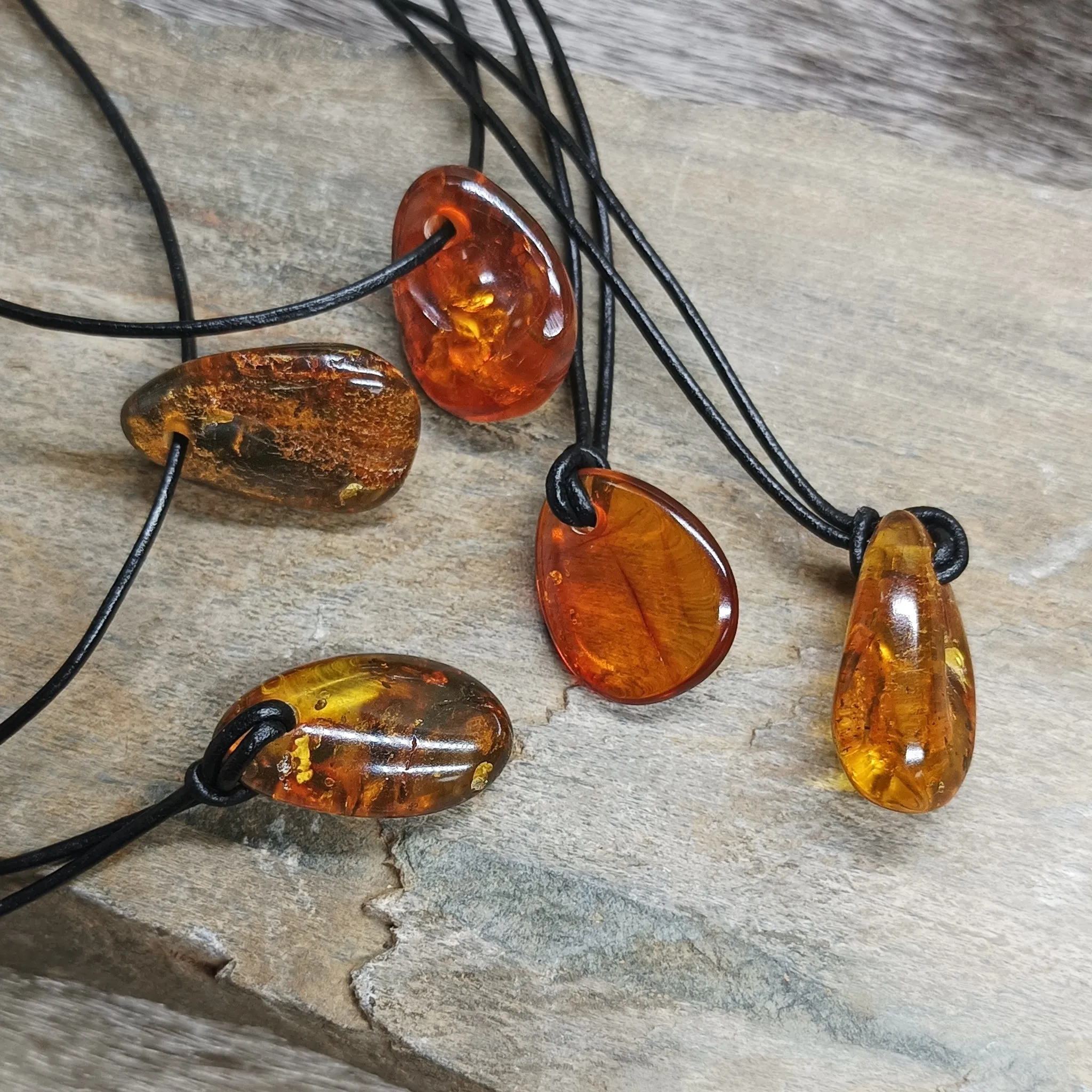 Amber Amulet Pendant