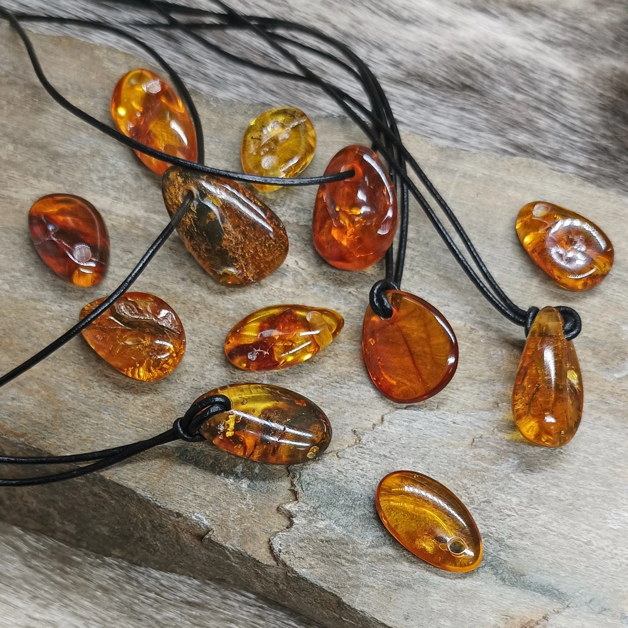 Amber Amulet Pendant