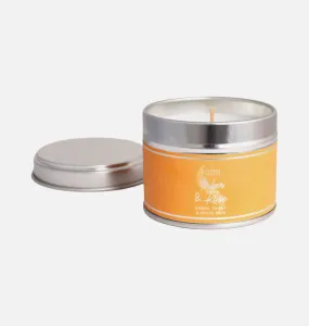 Amber and Rose Small Tin Candle