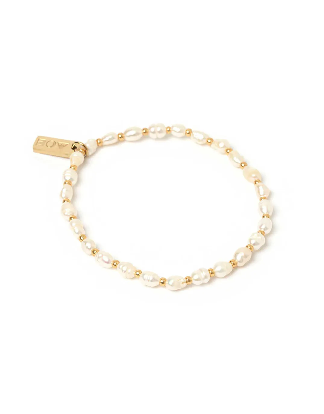 Amber Bracelet - Pearl/Gold