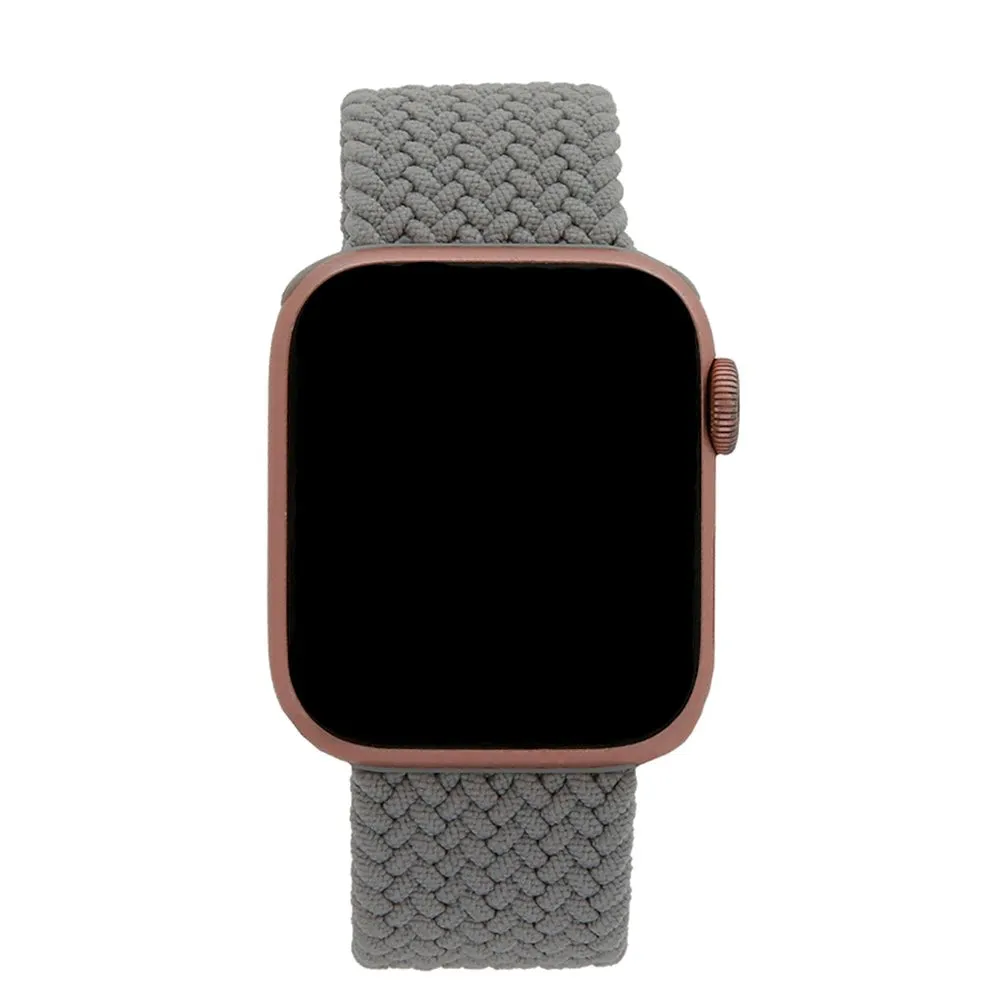 Apple Watch (38/40/SE/41/42mm) Elastisk Stof Rem - Str. XS - Grå