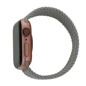 Apple Watch (38/40/SE/41/42mm) Elastisk Stof Rem - Str. XS - Grå