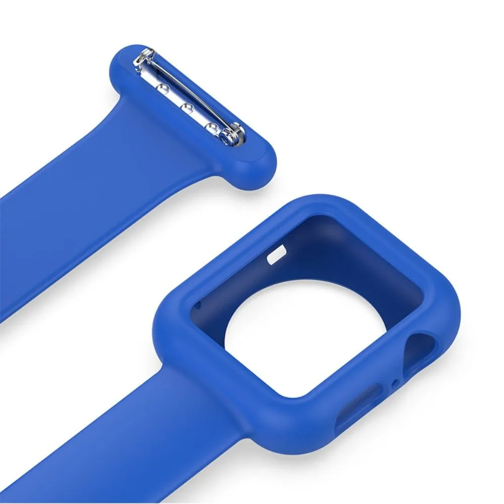 Apple Watch (41mm) doctor nurse silicone watch strap - Blue