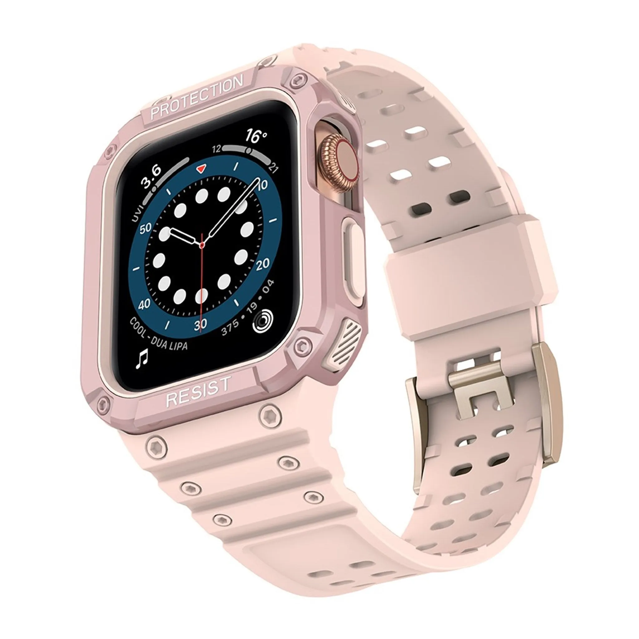 Apple Watch (41mm) unique TPU watch strap - Pink / Rose Pink