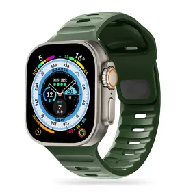 Apple Watch (42/44/SE/45/46/49mm) Tech-Protect Iconband Line Silikone Rem - Army Green