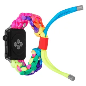 Apple Watch (45mm) unique nylon watch strap - Multicolor