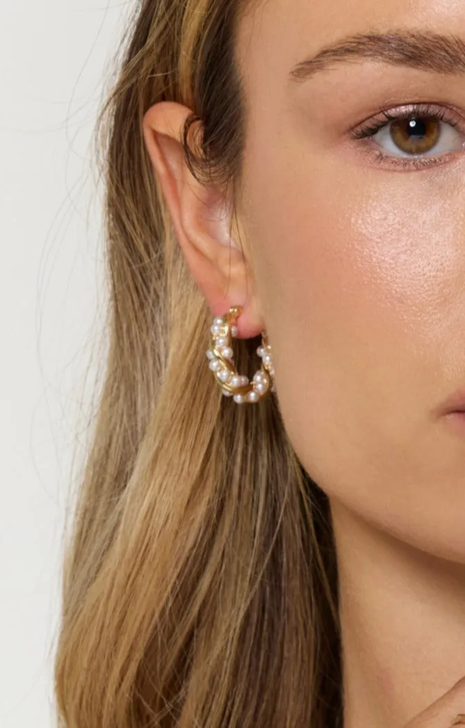 Audrey Pearl Hoops