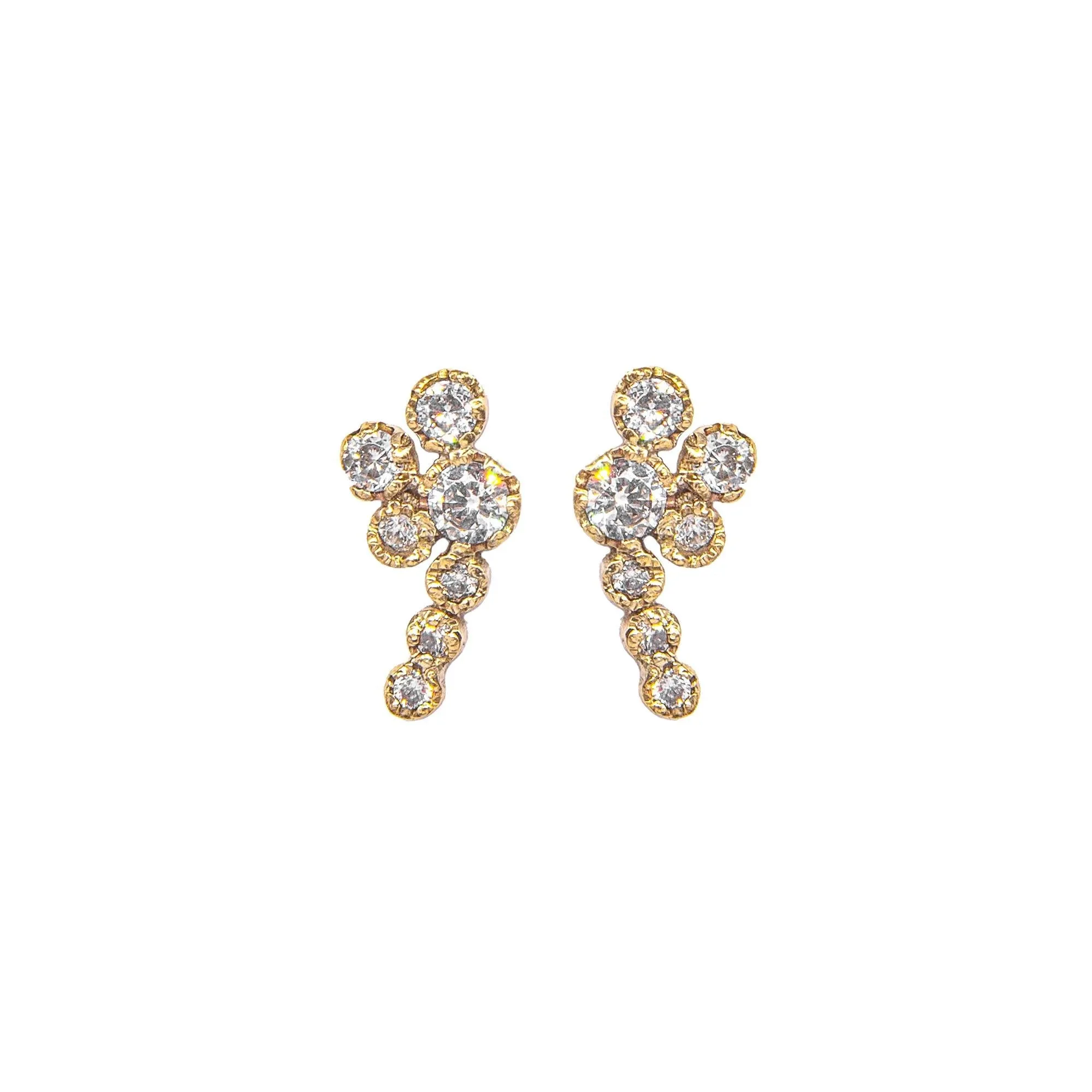 Aurora Diamond Stud Earrings