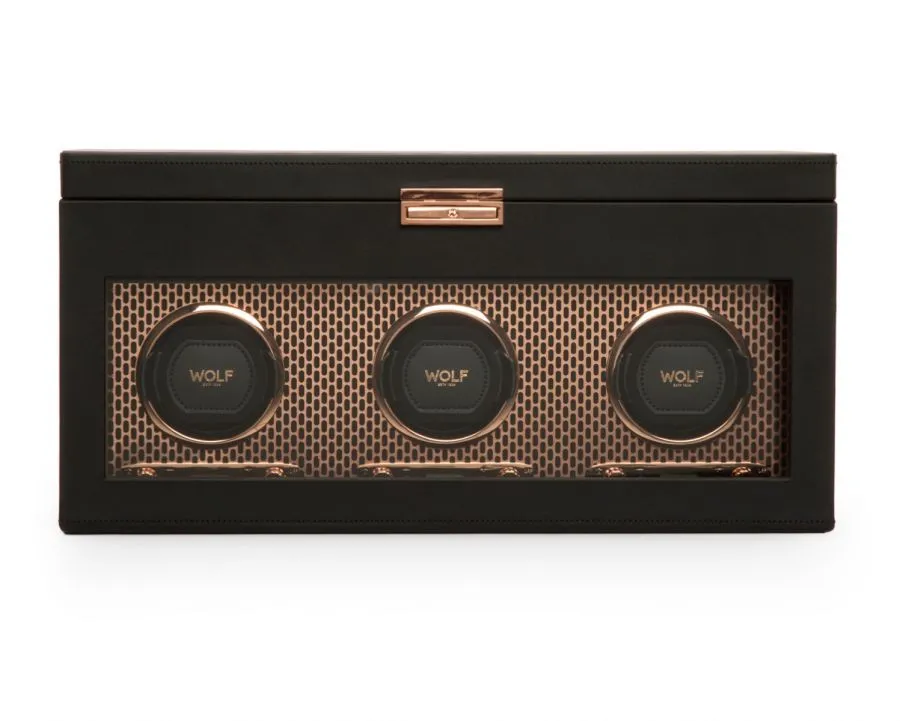 AXIS Triple Watch Winder with Storage (Copper)