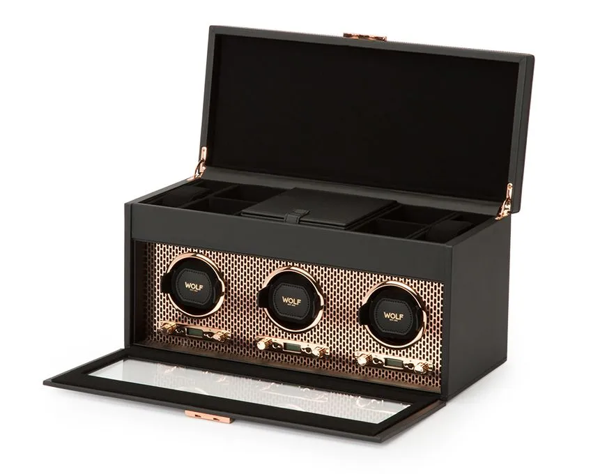 AXIS Triple Watch Winder with Storage (Copper)