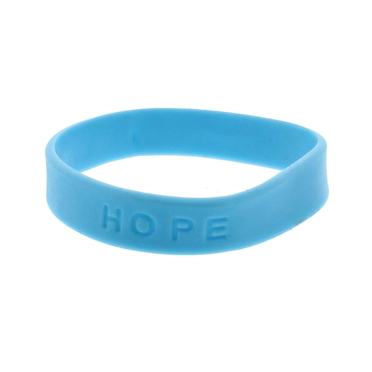 Baby Blue HOPE Silicon Bracelet