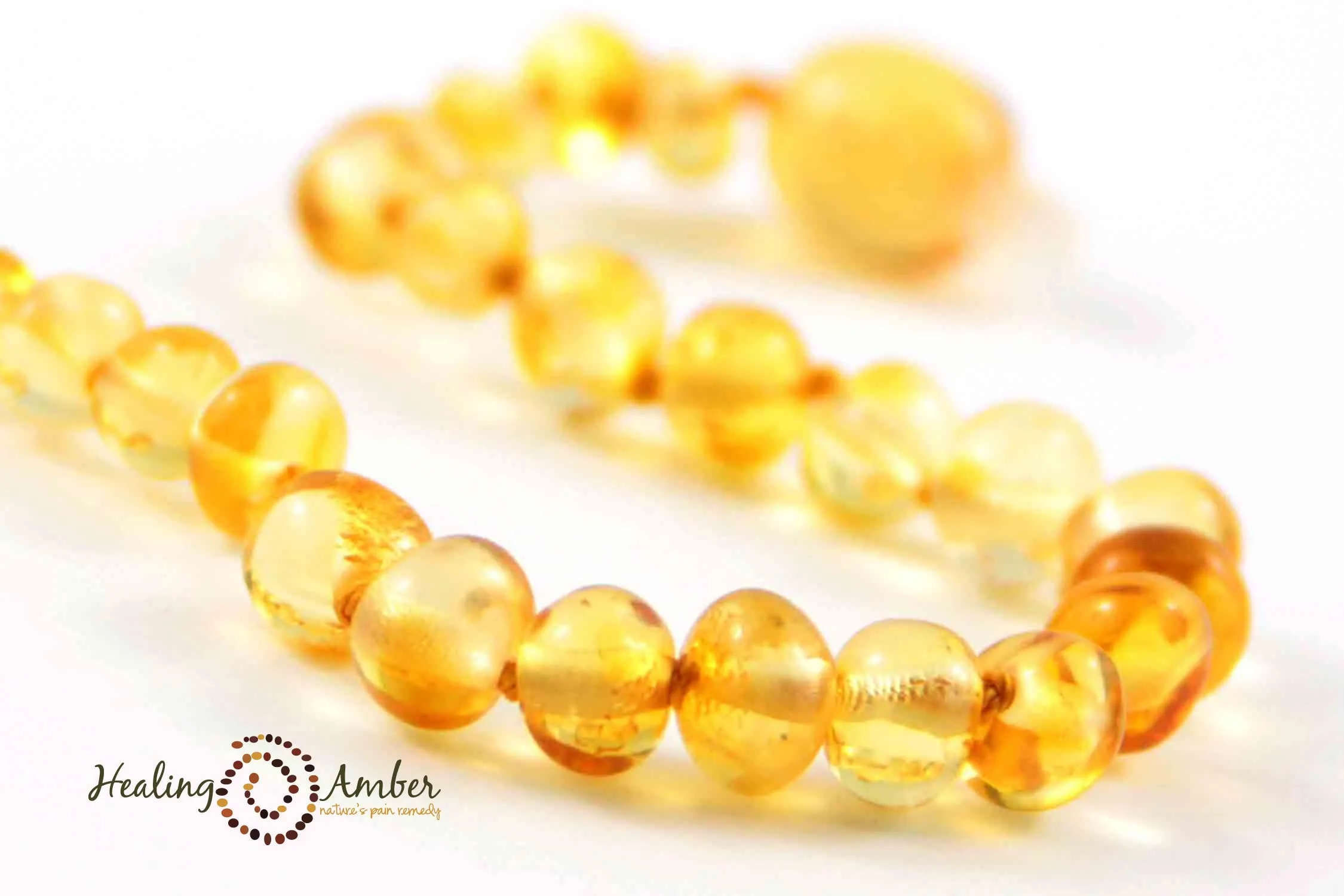 Baltic Amber Teething Bracelets - 5.5"