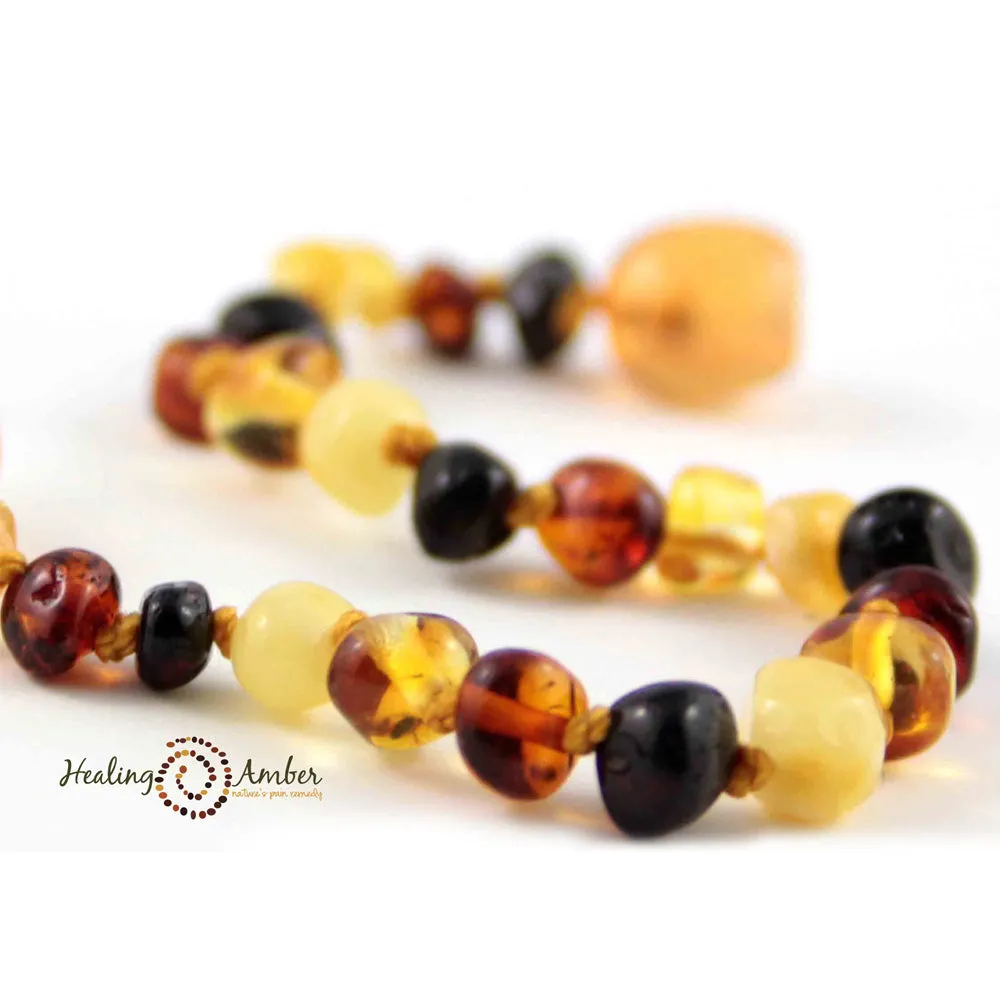 Baltic Amber Teething Bracelets - 5.5"