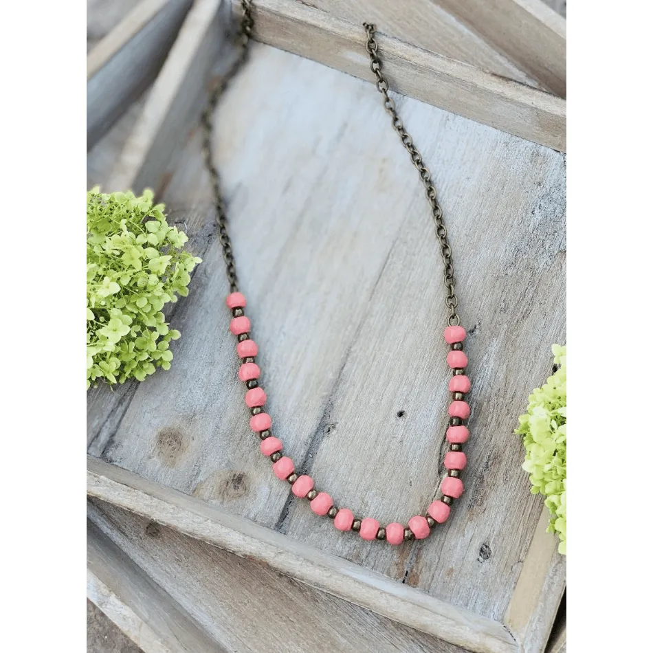 Bel Koz Single Strand Clay Necklace