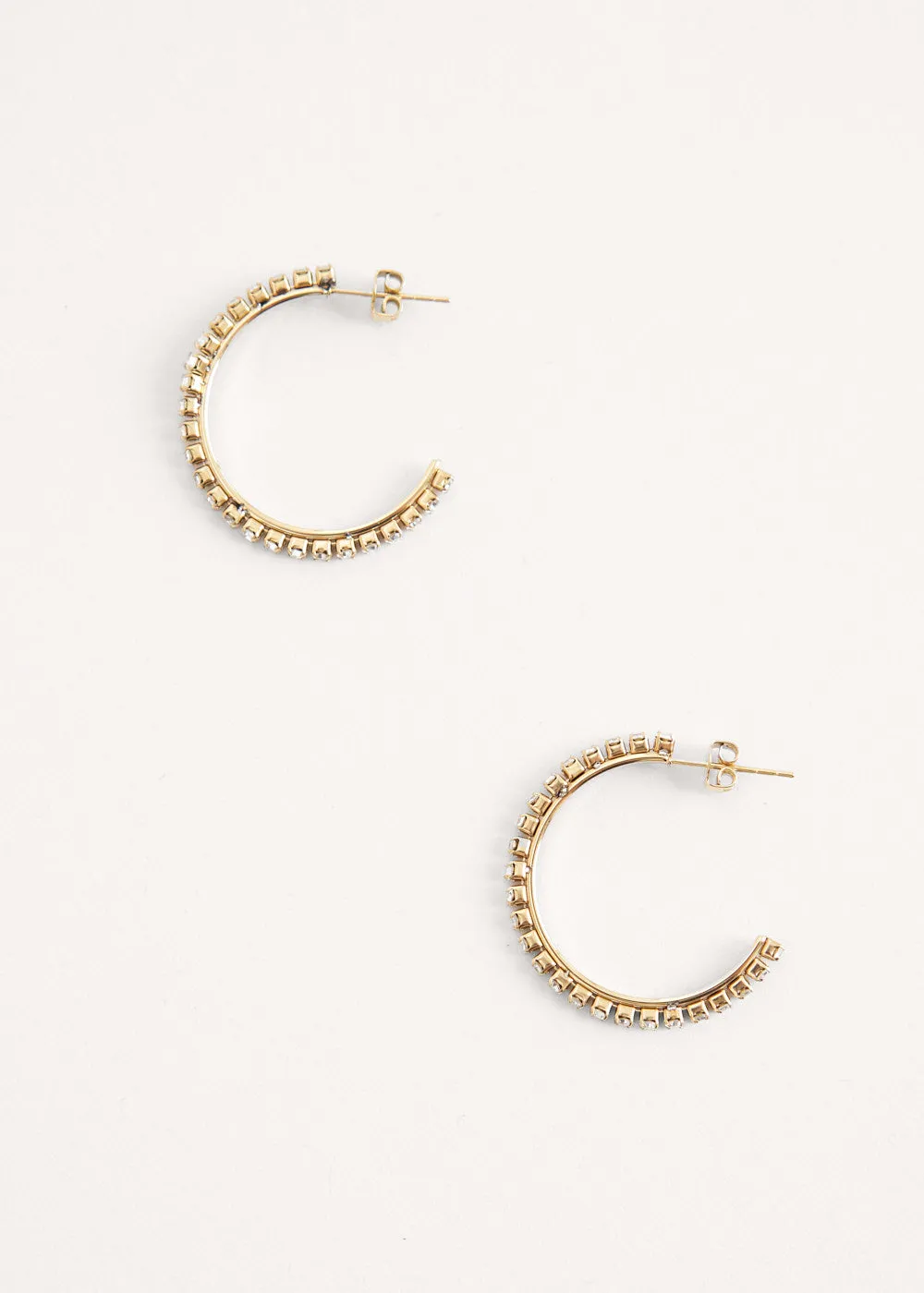 BENI CRYSTAL HOOP EARRINGS