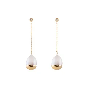 Bianc Marine Gold Earrings