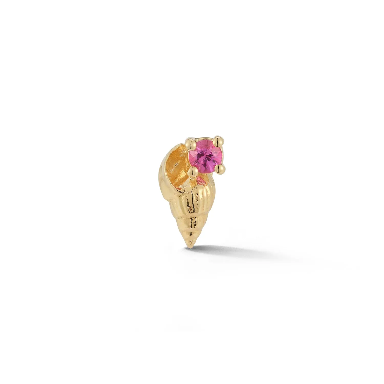 Bitsy Ursula Stud with Pink Sapphire - Open