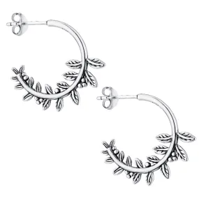 BLOOM - Sterling Silver Stud Hoops