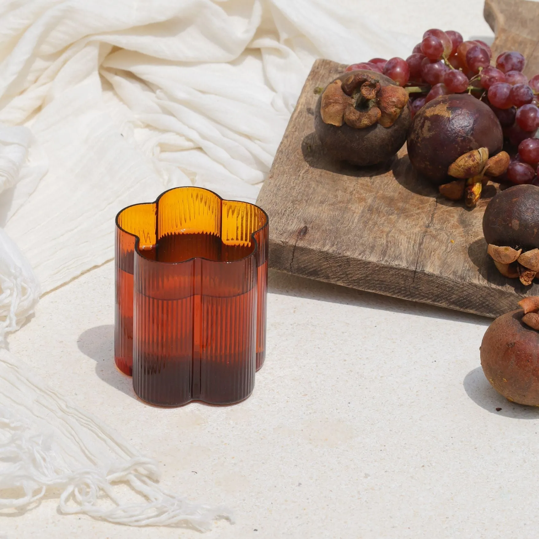 Bloom Tumbler Set Of Two - Amber