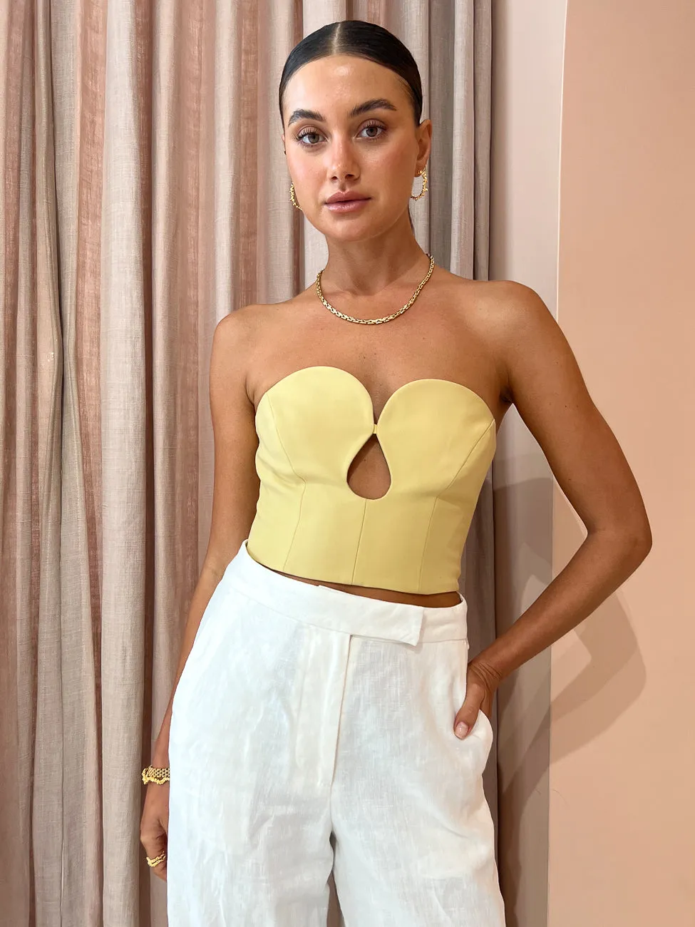 Camilla and Marc Brixton Bodice in Mustard Yellow