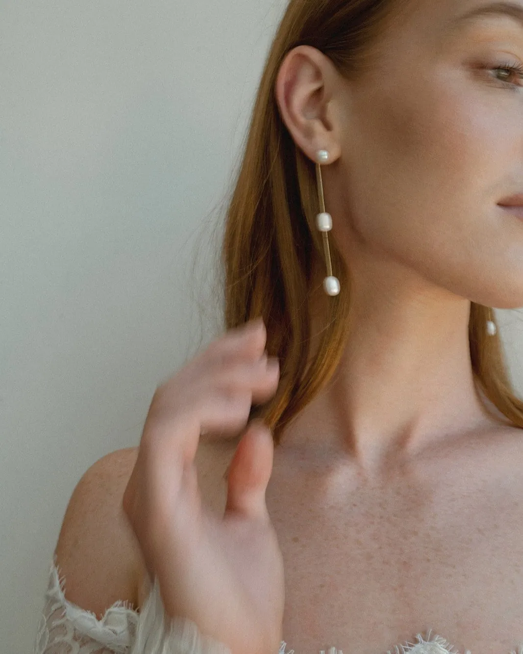 Carrie Pearl Drop Earrings