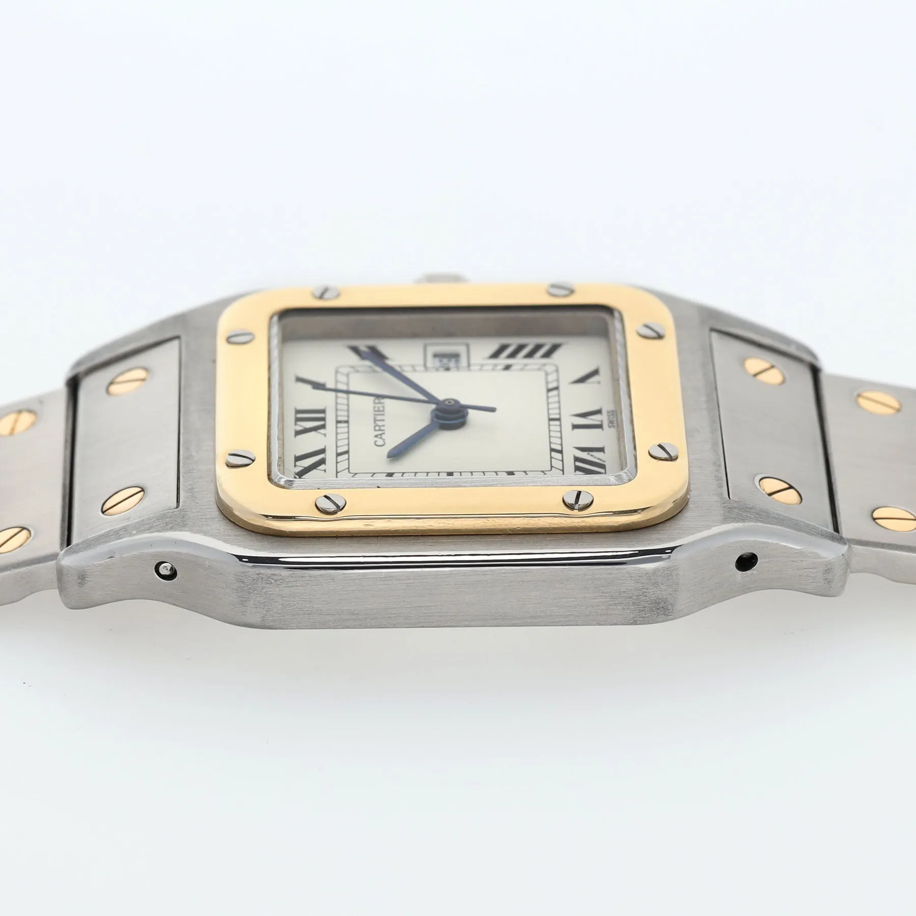 Cartier Santos Carrée Steel and Gold Automatic Movement